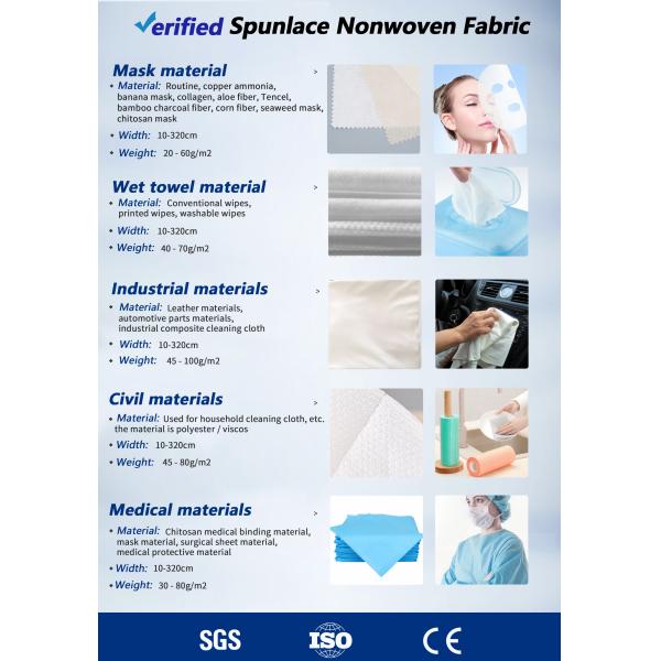 Мягкая ткань Spunlace Nonwoven с УЛЬТРАФИОЛЕТОВЫМ сопротивлением хорошим для оптовой продажи B2B