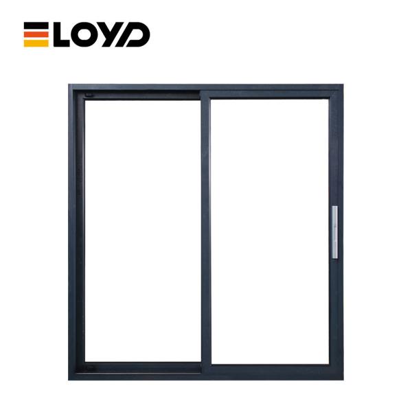 Porta deslizante de vidro congelado à prova de som 120 x 80 para pátio de alumínio fino