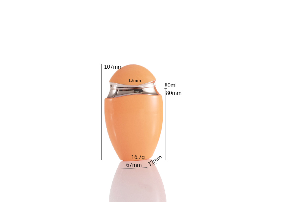 бутылка яйца гусыни 80ml плоская овальная пластиковая для лосьона изоляции солнцезащитного крема