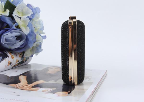New fashion women clutch purse black style pu leather lady hand bags