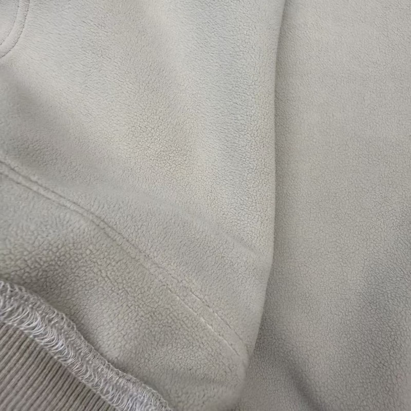 Unisex Winter Fleece Jackets with Pockets Zippers Washed Black/Dark Grey Hoodie Windproof Oversized Fit Vintage Style 3D