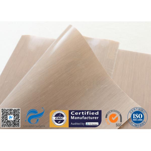 Одобренная УПРАВЛЕНИЕМ ПО САНИТАРНОМУ НАДЗОРУ ЗА КАЧЕСТВОМ ПИЩЕВЫХ ПРОДУКТОВ И МЕДИКАМЕНТОВ бежевая покрытая ПТФЭ ткань стеклоткани для ББК жарит циновку