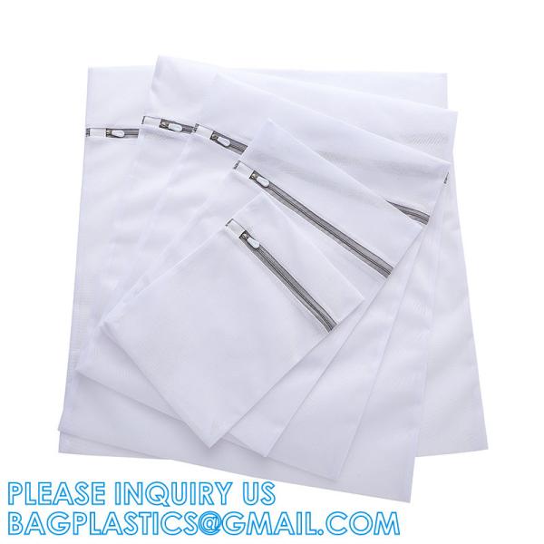 Eco-Friendly Travel Reusable Laundry Wash Bags, Lingerie Cloth Mesh nylon drawstring washable Laundry Bag