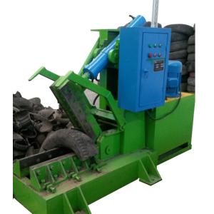 Tyre Shredder Machine with 800mm Tire Capacity for 50x50mm Rubber Block Output and Carbide Surfaced Tools
