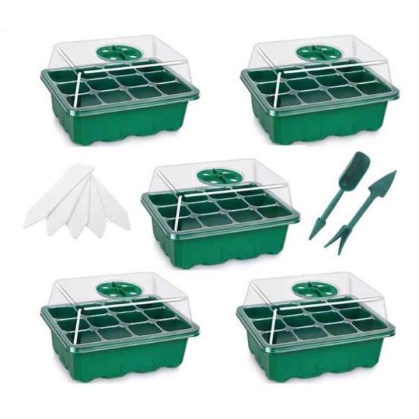 Wholesale Plastic Cell Plant Seed Trays Propagatorkit Germination Tray Seedling Starter Nursery Tray With Lid