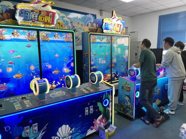 Age 5 Years Coin Pusher Go Fish Ticket Redemption Game Machine Customized Support ODM OEM Coin Operated Fishing Arcade Video Game Machine
