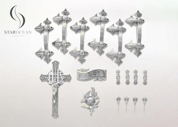 Le cercueil en plastique décoratif manipule la matière plastique non toxique H9001 de pp