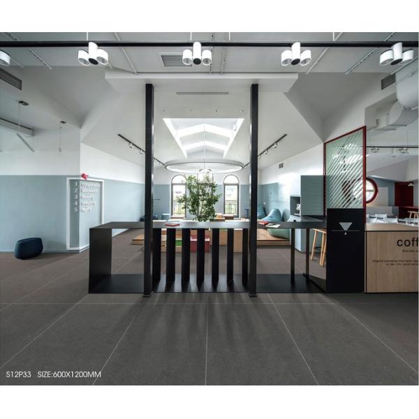 600x1200mm Dark Gray Matt Porcelain Tile for Bathroom and Bedroom