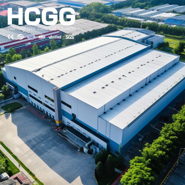 Prefabricated Steel Structure Industrial Park Building Large Span Steel Frame Factory Workshop