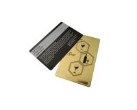 O ouro preto do metal geou o membro do Vip a assinatura do vale-oferta que personaliza