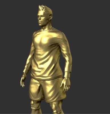 World Cup football player resin figure sculpture customized various star player design
