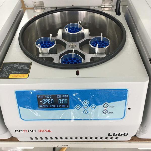 Центрифуга плазмы L550 низкоскоростная с ротором 4x100ml 200ml 500ml качания
