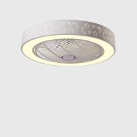 Ventilateur de plafond LED pour chambre à coucher, couleur rose, design pour chambre d'enfant, simple et sûr