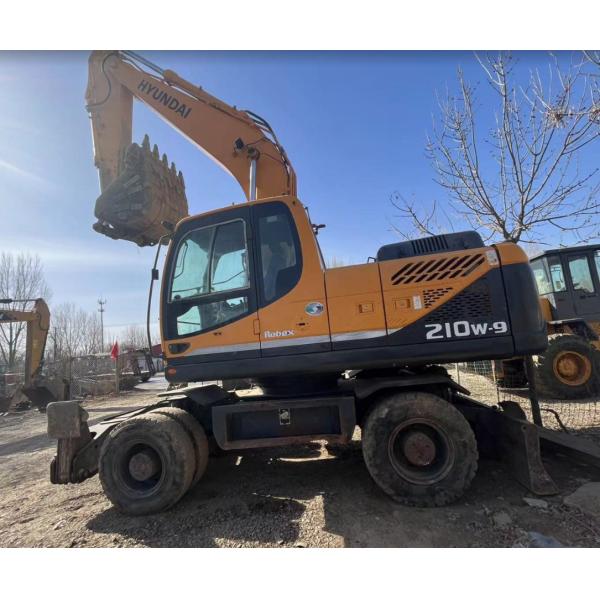 Original Brand Korea Used Hyundai 210 Wheel Excavators for Construction Machine