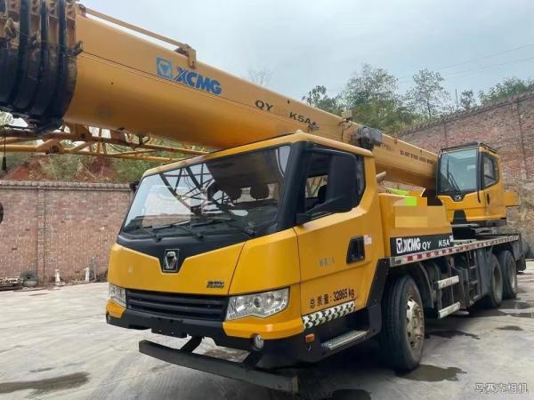 25K5a Hydraulic Truck Crane with 5 Boom Sections and ISO9001 Certified Used Equipment