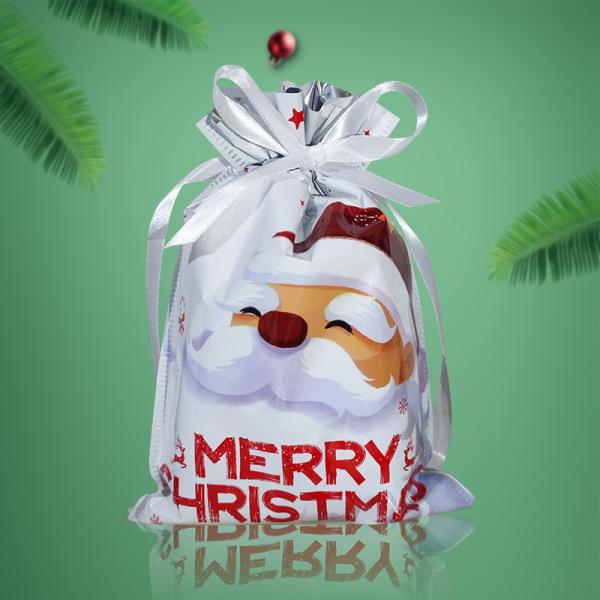 Recycled Materials Custom Digital Printing Foil Plastic Christmas Gift Packaging Bags