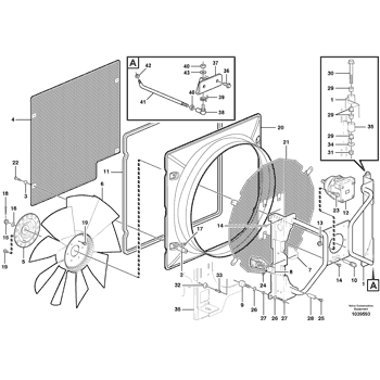 VOE12736393 12736393 pour les modèles Volvo G900 G900B G900C Moteur de ventilateur Moteur de ventilateur Pièces lourdes Pièces de tracteur de rechange 127-36393 Niveleuse Volvo