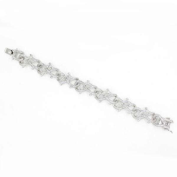 New Arrival Hip Hop Jewelry Nickel Free Rhinestone Gold Plated Cuban Chain Bracelets For Women Men Girls Jewelry Gifts