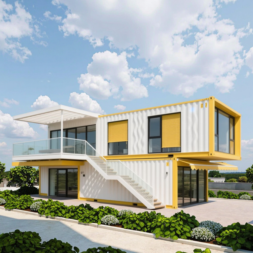 Customized 20FT/40FT Breathable Metal Sandwich Panel Structure Mobile Living Container House for Office Environmental Protection