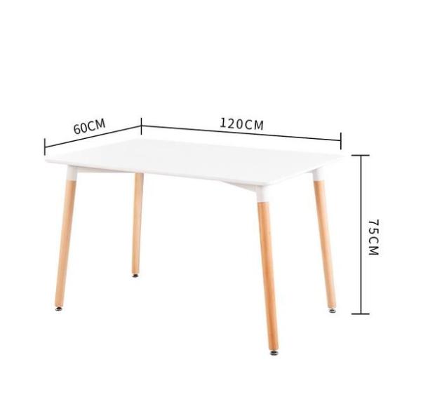 Nordic solid wood dining table and chair combination modern contracted west table household table