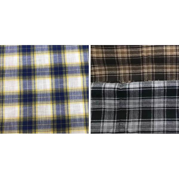 пряжа шотландки 110-160gsm покрасила ткань белья