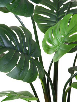 Fake Colocasia Esculenta, Plastic variegata artificial Taro, Subtropics Faux Swiss Cheese Plant For Home Garden Office