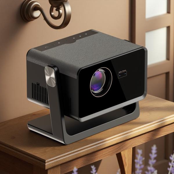 H3 Dark Gray Full HD Smart Projector Dust Free High Brightness Android Home Projector