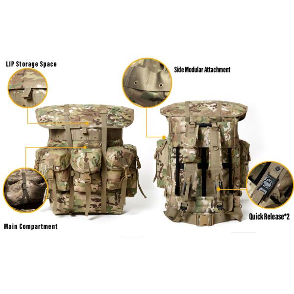 Hiking Waterproof Army Waist Rucksack, ornaments Pack Army Survival Combat Rucksack Backpack