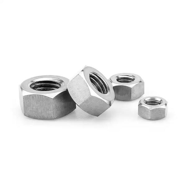 Zinc Plated Standard Hex Nut UNC / UNF Threads Reusable High Tensile Strength Precision Threads Flange Nut