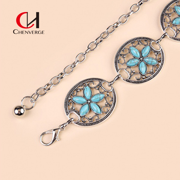 Изящный металлический ремень для женщин стандартной длины Four Seasons Resort Style