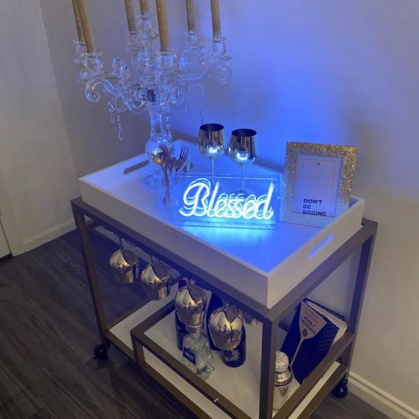 Brass Wine Drink Bar Cart Restaurant Serving Trolley Customized