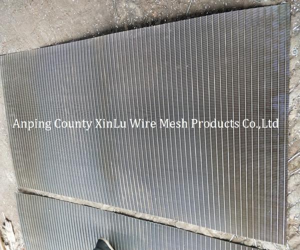 Wedge Wire Wrapped Flat Panel Johnson Screen Mesh for Filtration in Petrochemical Industry