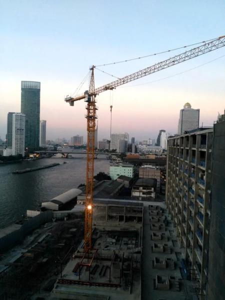 New Zoomlion Hammerhead Erect Tower Crane Foundation 16t Tc7525-16