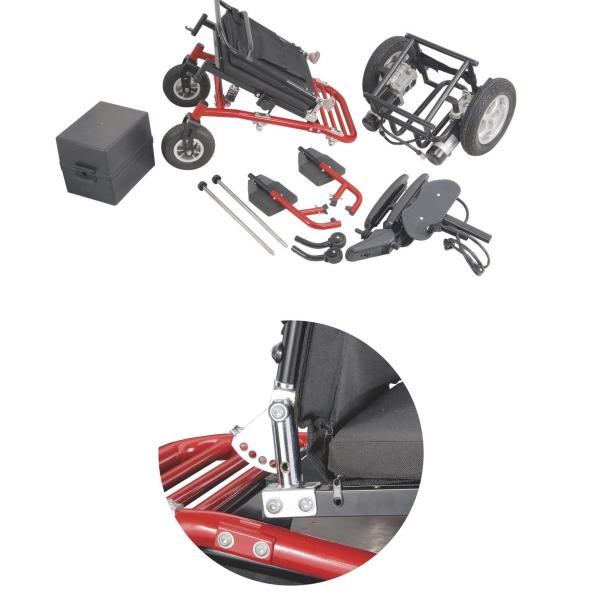 70Kgs 4 Wheel Drive Power Wheelchair 8km/H Dual 24V 320W Motors