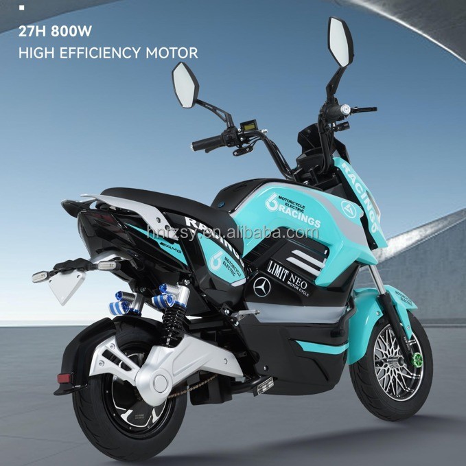 Electric Motorcycle Engine Electric Moped Scooter Moto Electric Motorcycle with 45km/hr Speed and 10 inch wheel hub
