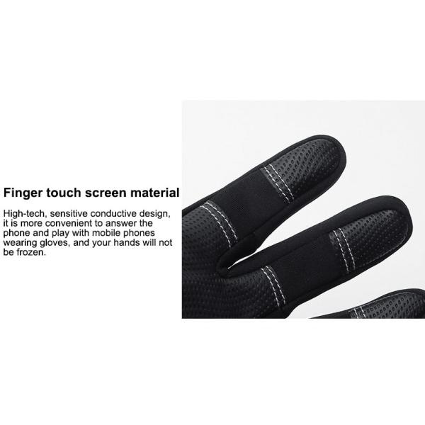 Non-Slip Plus Velvet Motorcycle Winter Gloves for Men and Women Touch Screen S/M/L/XL