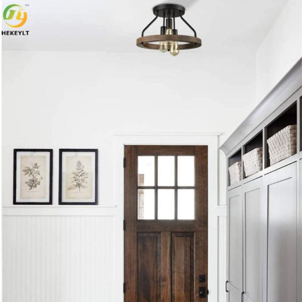 Utilisé pour le plafonnier nordique à la maison/d'hôtel vente chaude de style de noir de fer