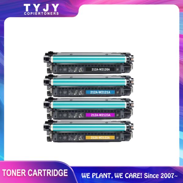 Toner Cartridge for HP Laserjet M554 M555 MFP578 Printer W2120A W2121A W2122A W2123A Color Toner Set Kit Office Supply