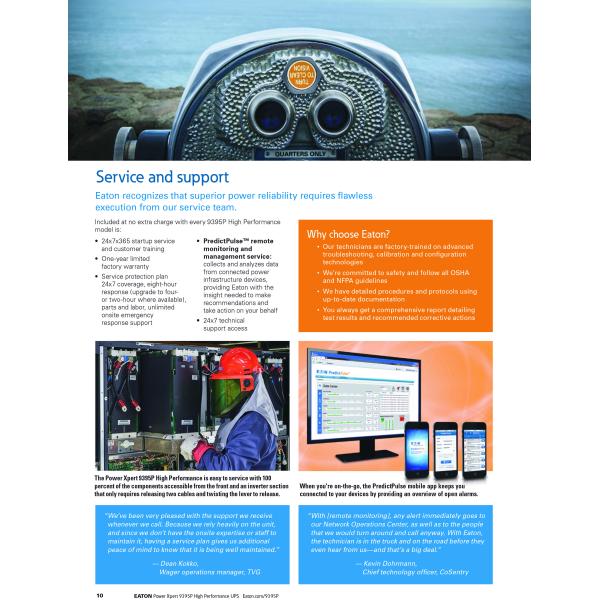 EATON UPS Бренд UPS неограниченный источник питания 1200KVA 3-фазные онлайн системы питания UPS для США