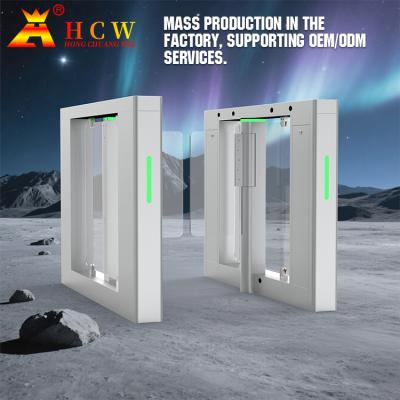 Face Recognition Barrier Turnstile Gate IP55 With LED Indicators