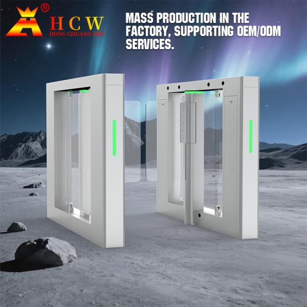 Face Recognition Barrier Turnstile Gate IP55 With LED Indicators