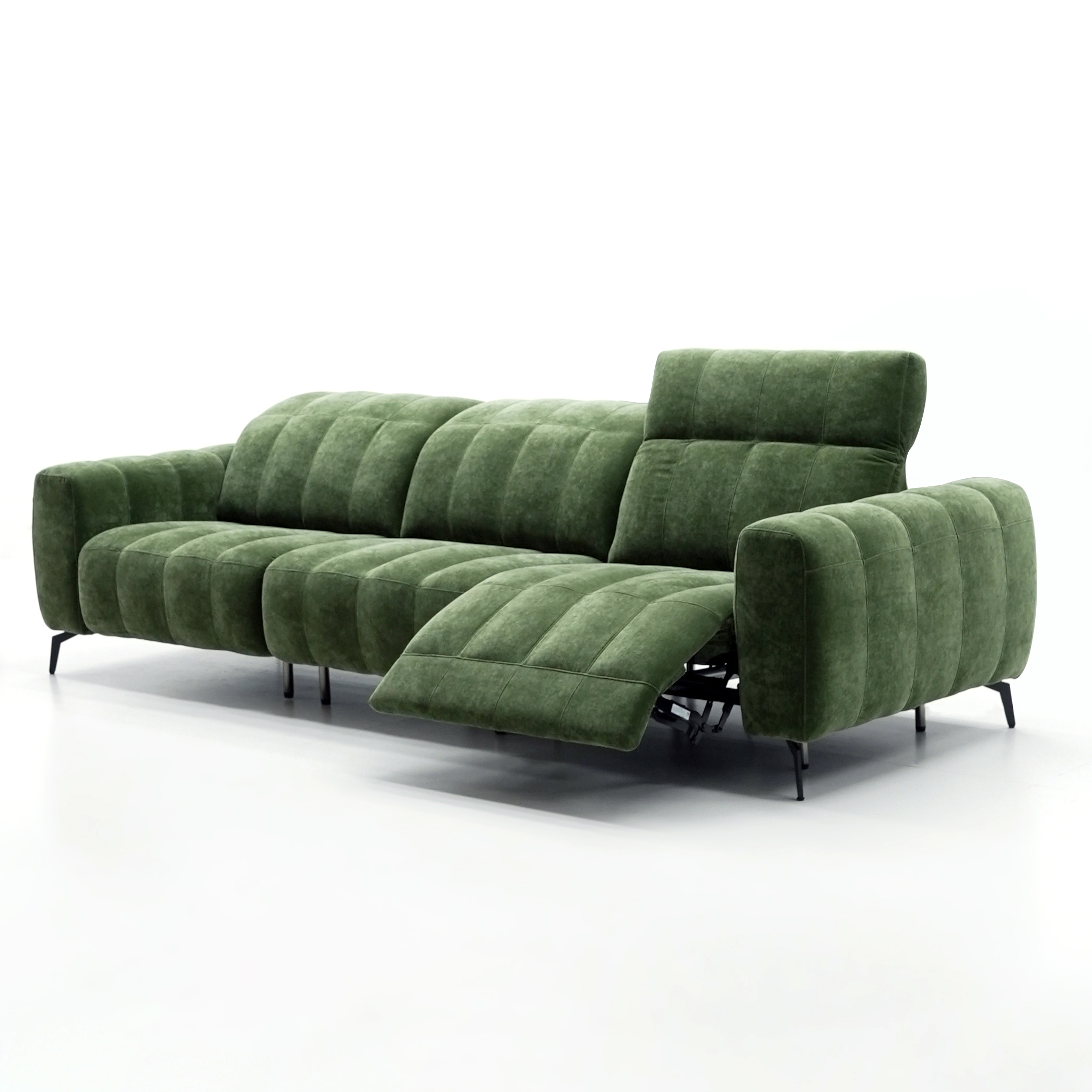 Modern Recliner Sofa For Small Spaces With Zero Wall Mechanism