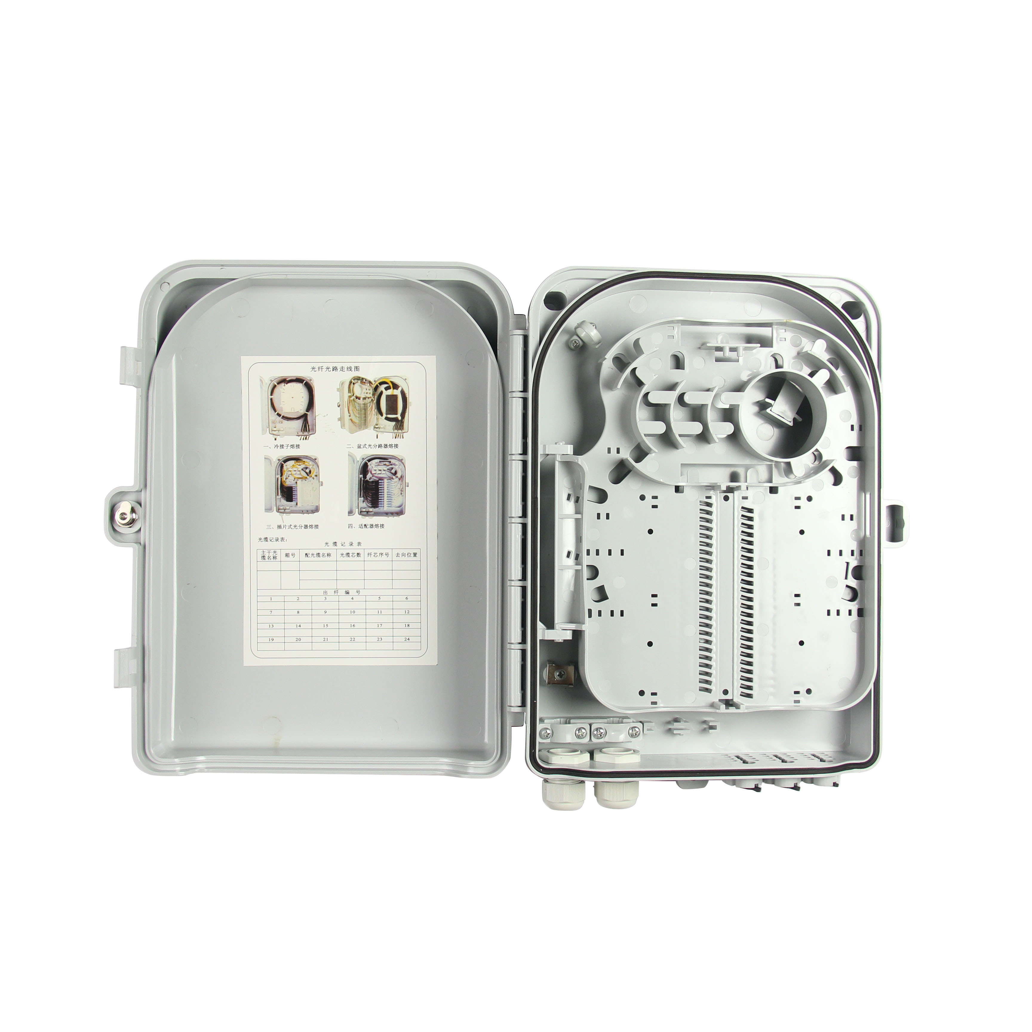 1/8 Splitter FTTH 24cores Fiber Access Terminal Box
