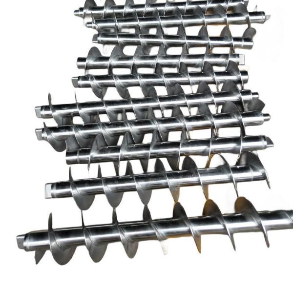 High Precision Food Grade Stainless Steel Auger Screw with Customizable Screw Flights