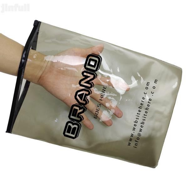 Custom Printed Clothing Zipper Packaging Bags For Clothing Brands