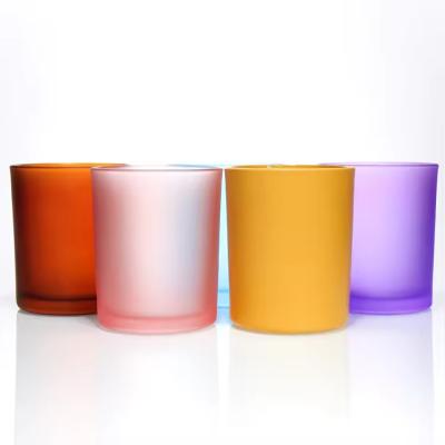 High Quality  Cover Luxury Glass Candle Jar For DIY Candle Making