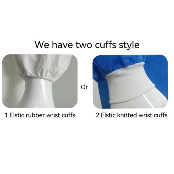 Стандартное платье для пациентов CE платье для хирургов с защитой от жидкости и вязаными наручниками