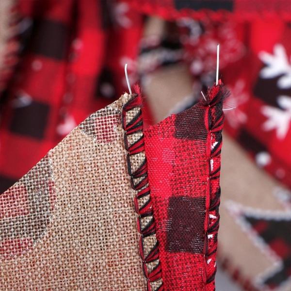 Arco de fita estilo arco de puxar para a decoração DIY Férias feitas Jumbo Arcos de Natal em vermelho