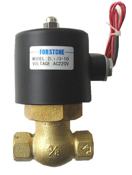 AC 220V 3/4 Inch Brass Electric Solenoid Valve For Hot Water NC