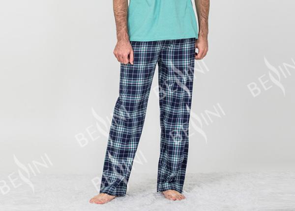 Comfortable Mens Luxury Sleepwear Woven Flannel Long Pants Australian Design